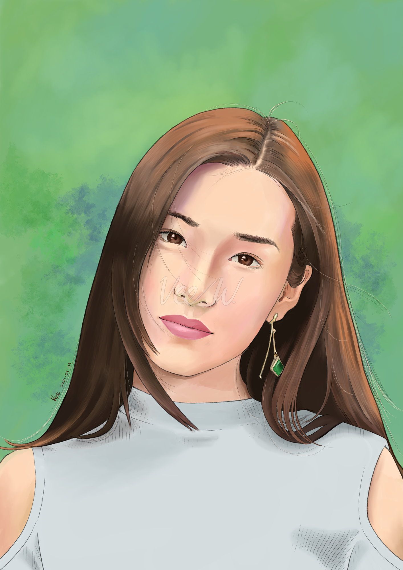An Asian woman