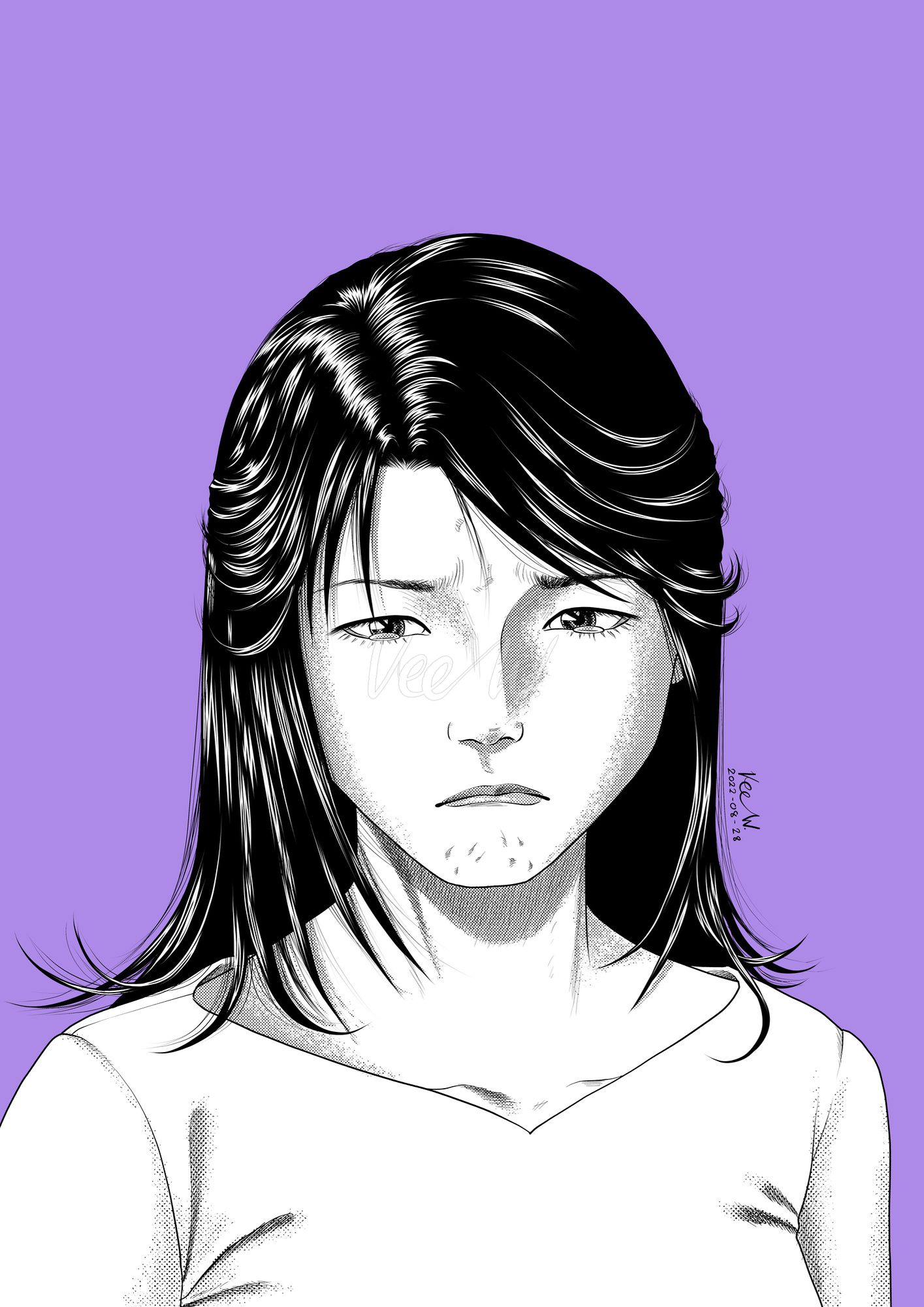 หญิงสาวกำลังงอแง